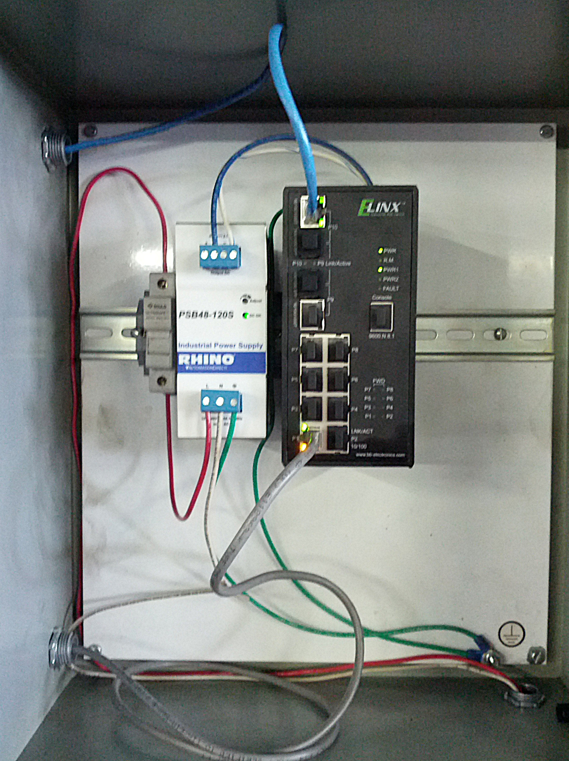 Managed switch in industrial enclosure